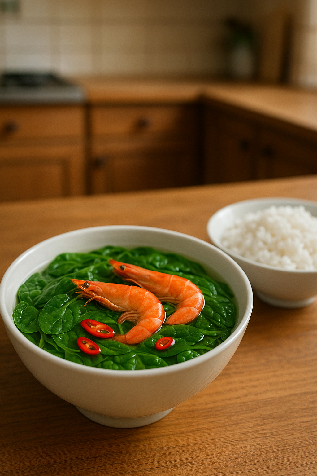 ảnh tô canh mùng tơi