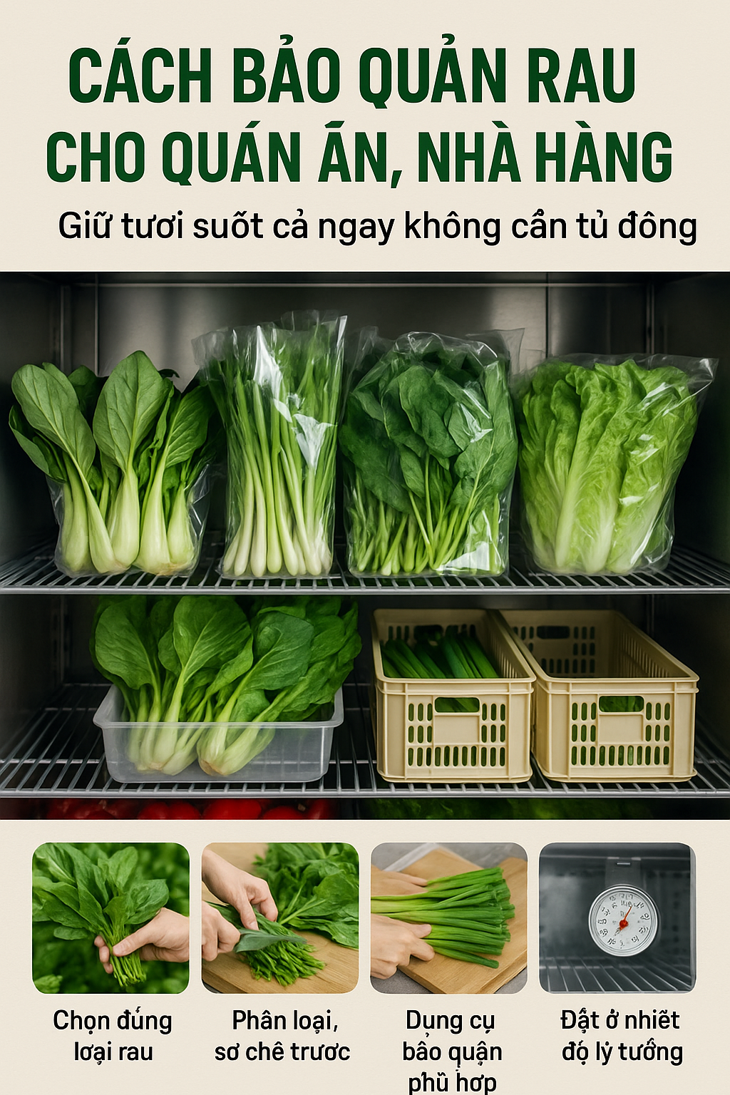 cách bảo quản rau