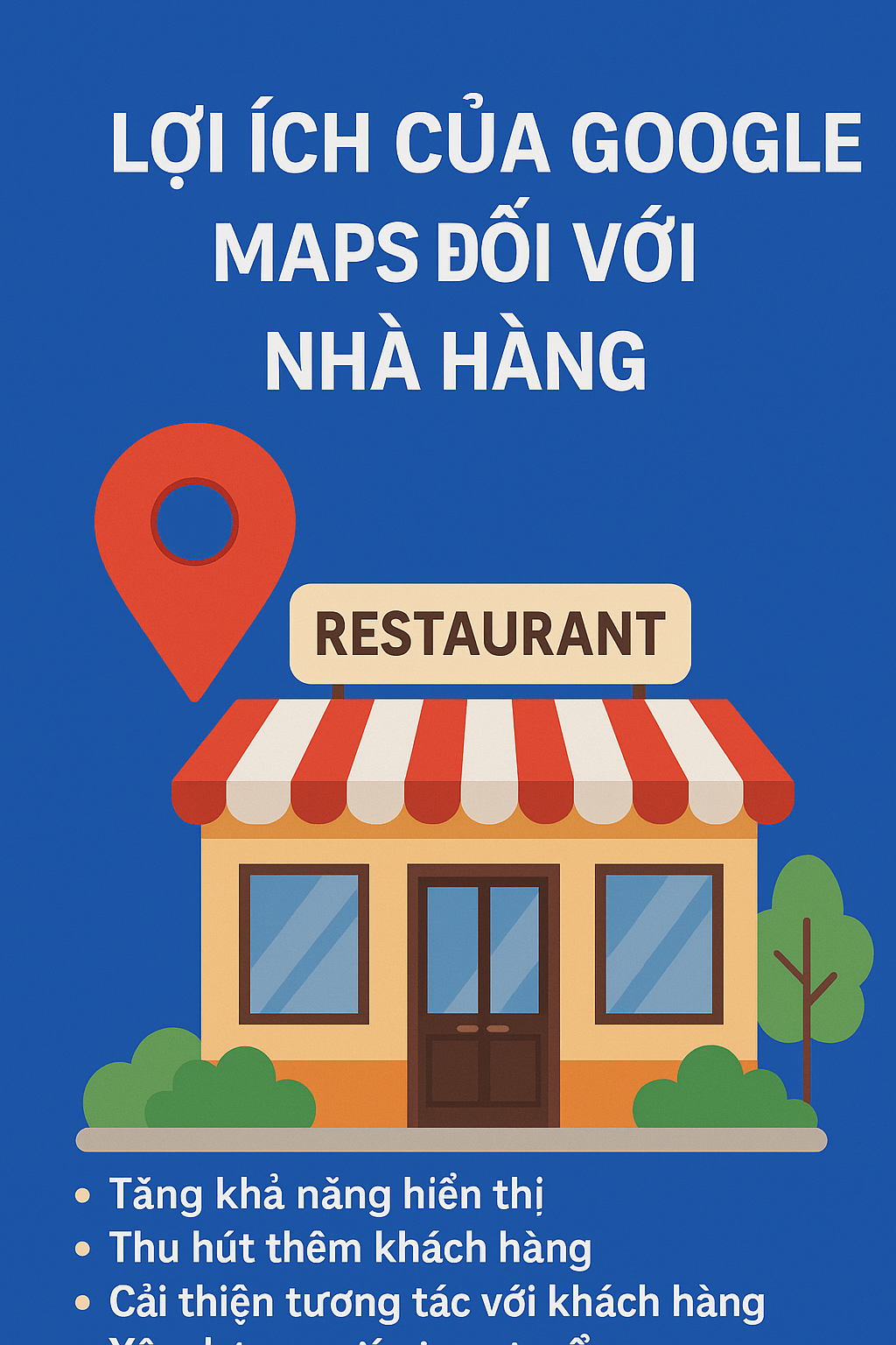 lợi ích của google maps đối với nhà hàng